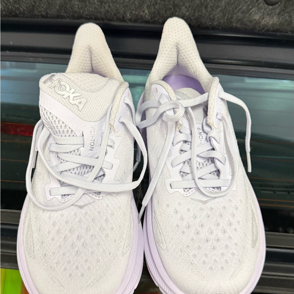 Hoka Women's White Athletic Shoes